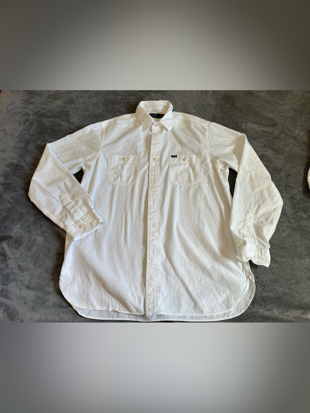 Polo by Ralph Lauren White Casual Button-Down Shirt